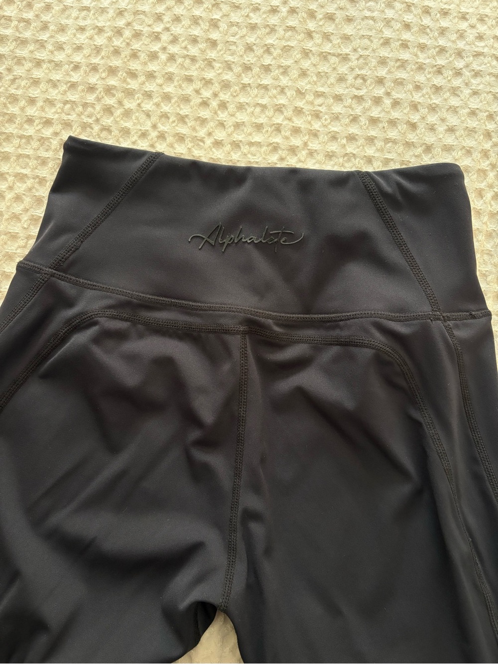 Alphalete Black High-Waist Leggings size small